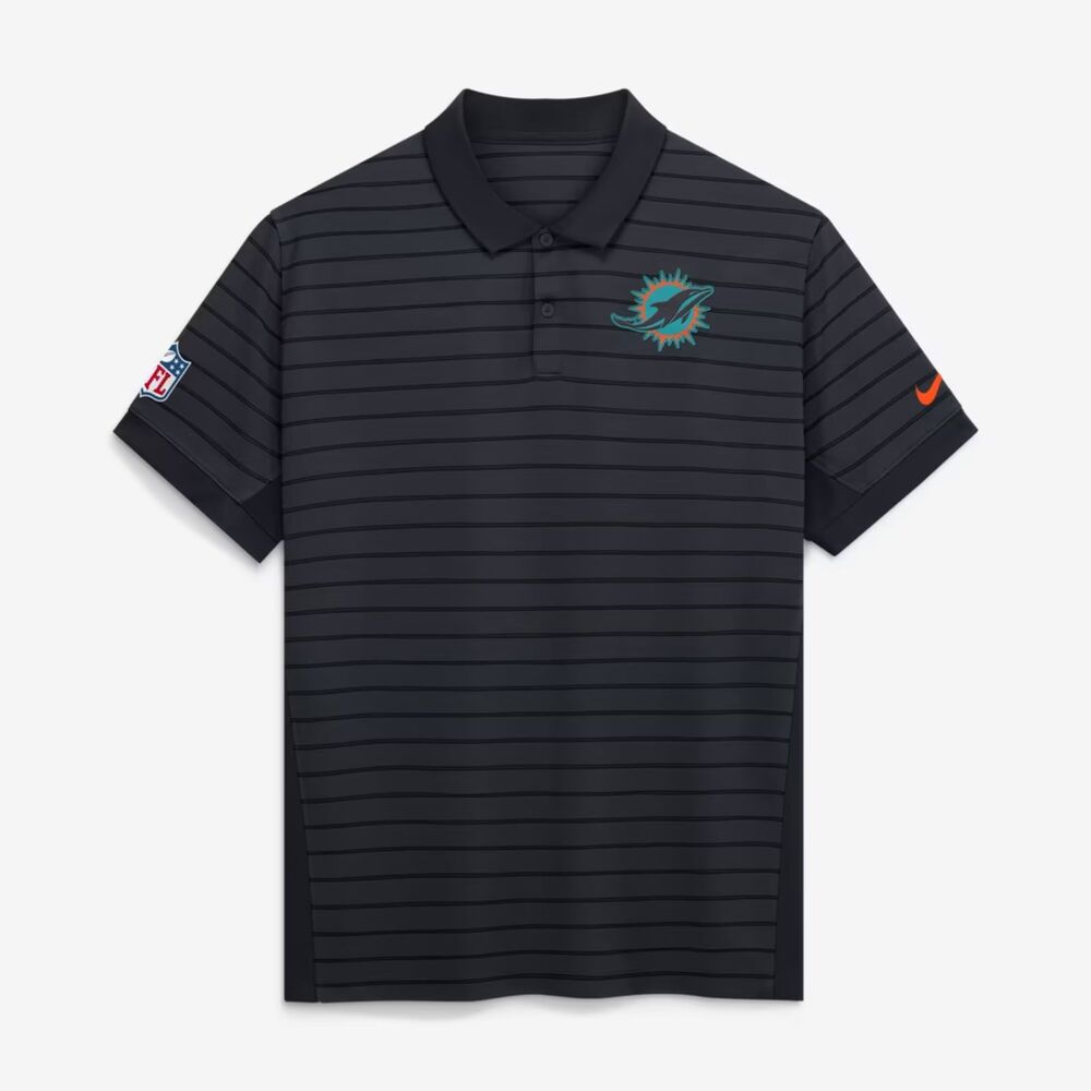 Nike Miami Dolphins Rivalries Sideline Victory Polo Navy Men’s Medium | New